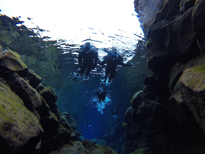 Snorkeling in the Silfra Fissure Iceland