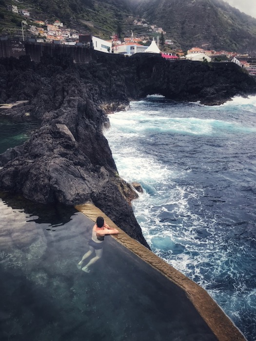 Porto Moniz natural laval swimming pool in Madeira